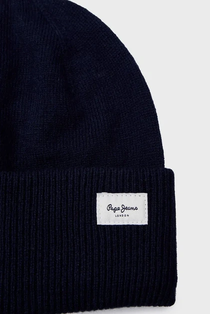 Жіноча темно-синя шапка YELA Pepe Jeans - PL040360 - Фото 2 Жіноча темно-синя шапка YELA Pepe Jeans - PL040360 - изображение 2
