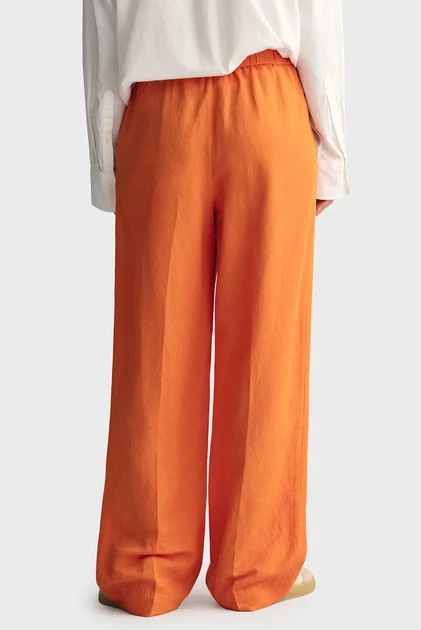 Жіночі помаранчеві лляні штани REL LINEN BLEND PULL ON Gant 34 4150306 - Фото 3 Жіночі помаранчеві лляні штани REL LINEN BLEND PULL ON Gant 34 4150306 - зображення 3