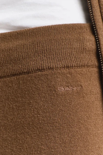 Жіночі бежеві штани SUPERFINE Gant S 4150309 - Фото 6 Жіночі бежеві штани SUPERFINE Gant S 4150309 - зображення 6