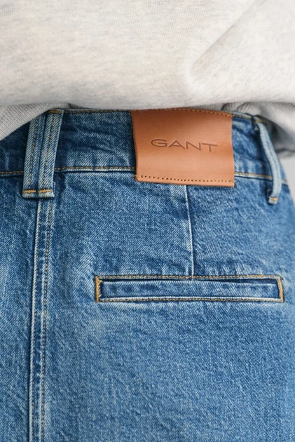 Жіноча синя джинсова спідниця DENIM SLIT Gant 36 4400133 - Фото 6 Жіноча синя джинсова спідниця DENIM SLIT Gant 36 4400133 - изображение 6