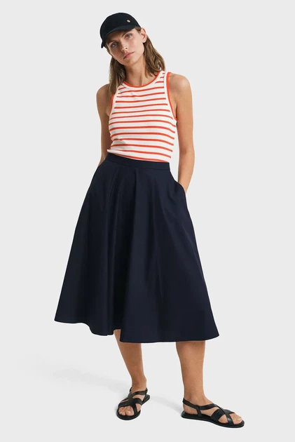 Жіноча темно-синя спідниця LIGHTWEIGHT CHINO SKIRT Gant 34 4400163 - зображення 3