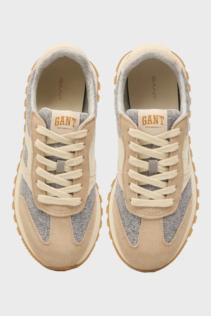 Жіночі бежеві замшеві кросівки Caffay Gant 37 31538985 - изображение 4