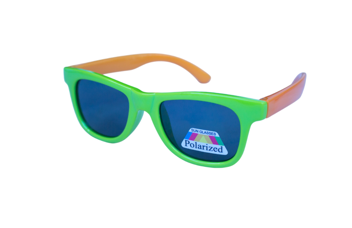 Дитячі очки polarized P1513-2 зелені з жовтогарячою дужкою - зображення 2