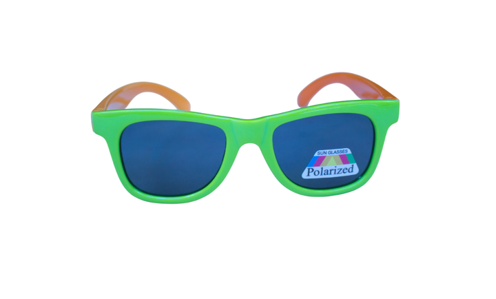 Дитячі очки polarized P1513-2 зелені з жовтогарячою дужкою - зображення 4