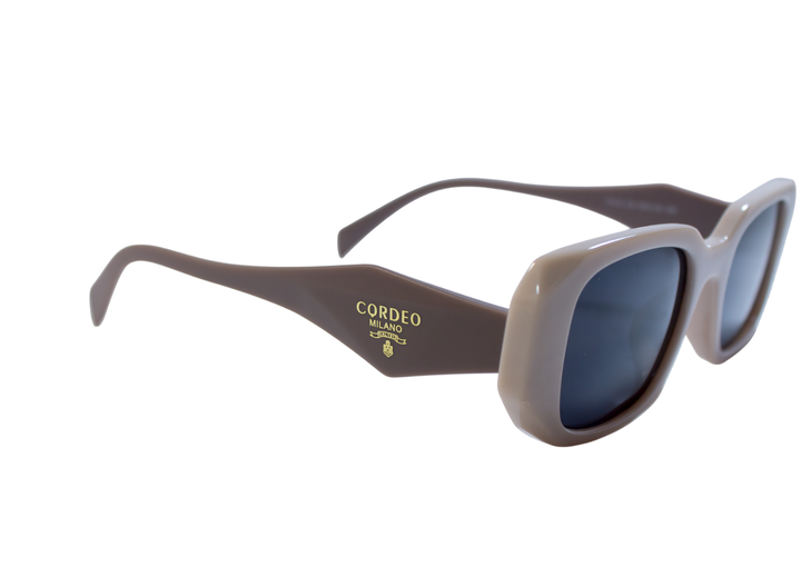 Жіночі сонцезахисні окуляри polarized, бежеві P313-6 - зображення 3