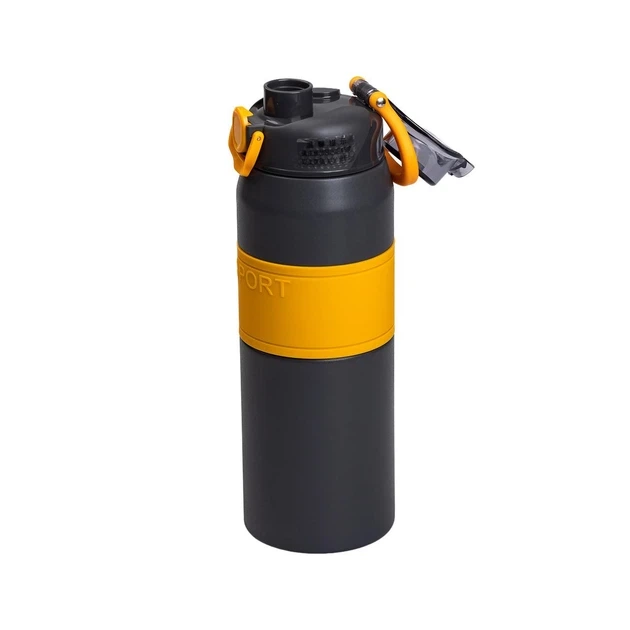 Термос Yiwu Sport HP-14-6G чорний 800 мл з мундштуком та ручкою (107-80-HP-14-6G) - зображення 4