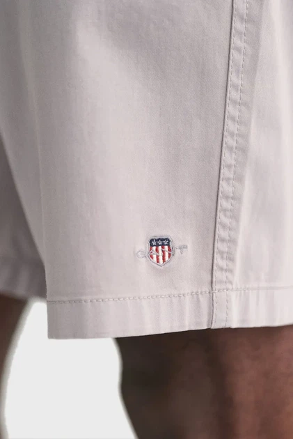 Чоловічі сірі шорти DRAWSTRING LOGO Gant XL 205075 - изображение 6