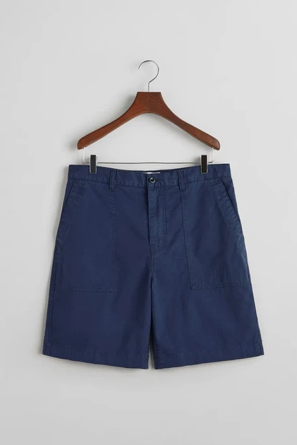 Чоловічі темно-сині шорти REG COT/LINEN SURPLUS Gant 32 205071 - Фото 7 Чоловічі темно-сині шорти REG COT/LINEN SURPLUS Gant 32 205071 - изображение 7