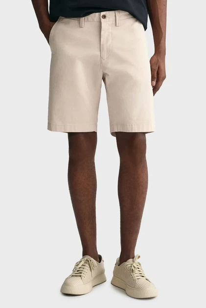 Чоловічі бежеві шорти SLIM TWILL Gant 30 205067 - Фото 1 Чоловічі бежеві шорти SLIM TWILL Gant 30 205067 - изображение 1