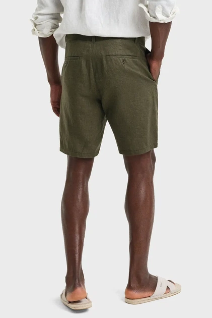 Чоловічі зелені лляні шорти RELAXED LINEN DS SHORTS Gant XL 205073 - изображение 4
