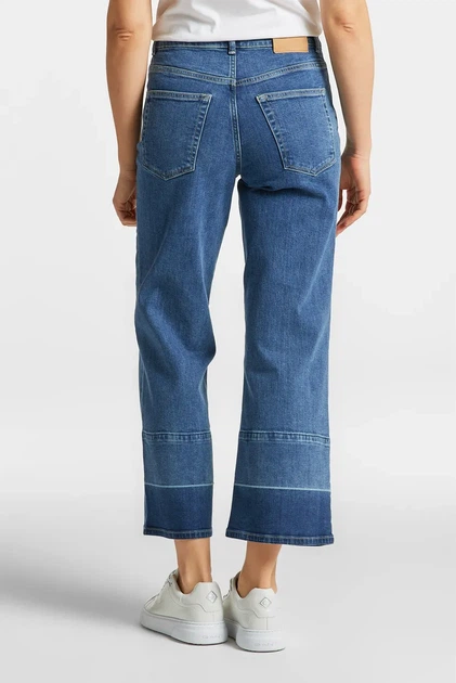 Жіночі сині джинси CROPPED WIDE Gant 27 4100183 - Фото 3 Жіночі сині джинси CROPPED WIDE Gant 27 4100183 - изображение 3