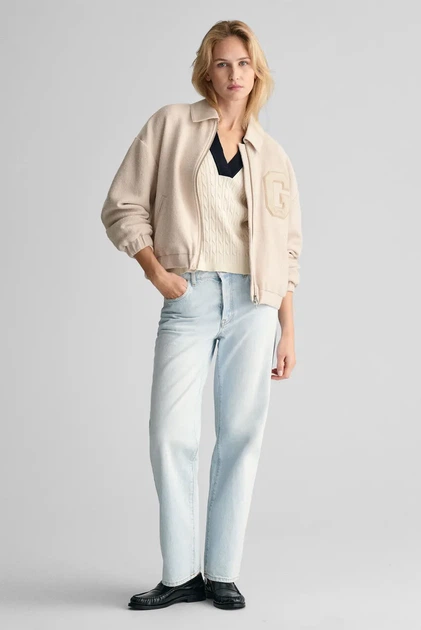 Жіночі блакитні джинси STRAIGHT RIGID JEANS Gant 27 4100225 - Фото 6 Жіночі блакитні джинси STRAIGHT RIGID JEANS Gant 27 4100225 - изображение 6