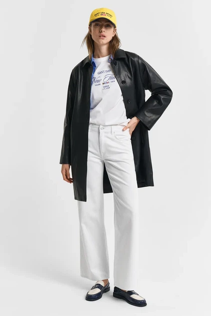 Жіночі білі джинси REL STRAIGHT WHITE JEANS Gant 30 4100254 - зображення 2