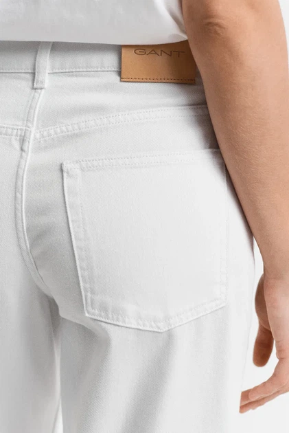Жіночі білі джинси REL STRAIGHT WHITE JEANS Gant 30 4100254 - зображення 5