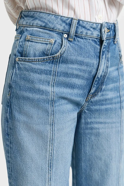 Жіночі сині джинси RELAXED STRETCH SEAM Gant 28 4100255 - изображение 5