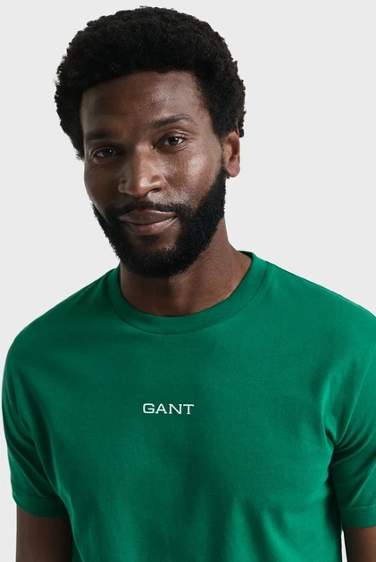 Чоловіча зелена футболка GRAPHIC Gant S 2003308 - изображение 4
