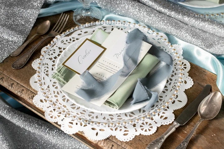 Serwetki materiałowe Party Deco 35x35cm Szałwiowy (1 op. / 25 szt.) (5904555073838) - obraz 3