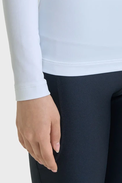 Жіночий білий лонгслів UA CG Authentics Mockneck Under Armour XS 1368702-100 - изображение 8