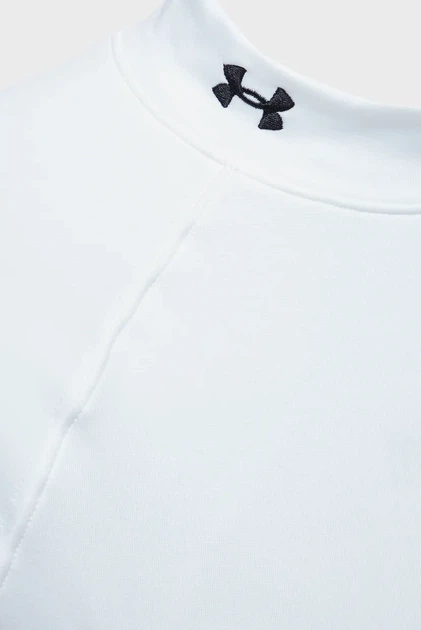 Жіночий білий лонгслів UA CG Authentics Mockneck Under Armour XS 1368702-100 - изображение 9
