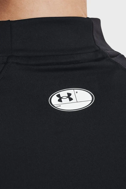 Жіночий чорний лонгслів UA CG Authentics Mockneck-BLK Under Armour M 1368702-001 - изображение 4