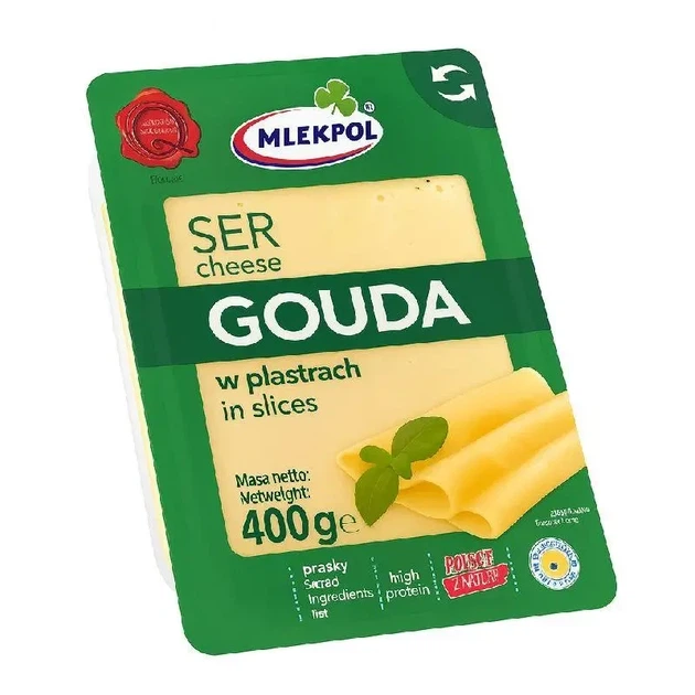 Сир нарізка Mlekpol Gouda 400 г - зображення 2