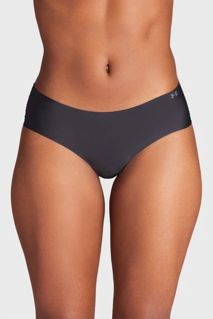 Жіночі чорні трусики (3 шт) UA Pure Stretch NS HIP Under Armour XS 1383895-001 - изображение 2