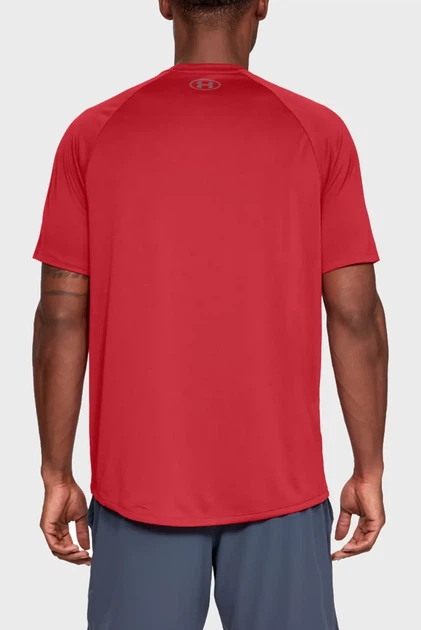 Чоловіча червона футболка UA Tech 2.0 SS Tee-RED Under Armour L 1326413-600 - зображення 2