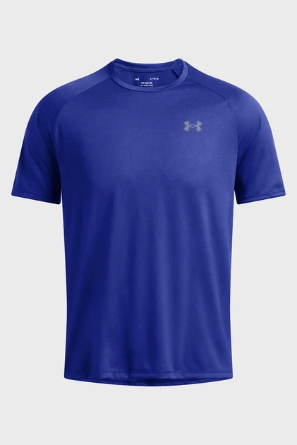 Чоловіча синя футболка UA Tech 2.0 SS Tee-BLU Under Armour S 1326413-400 - Фото 6 Чоловіча синя футболка UA Tech 2.0 SS Tee-BLU Under Armour S 1326413-400 - зображення 6