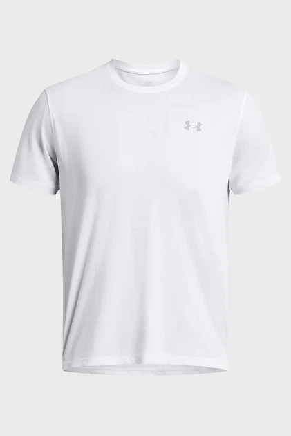 Чоловіча біла футболка UA LAUNCH SHORTSLEEVE Under Armour L 1382582-100 - Фото 4 Чоловіча біла футболка UA LAUNCH SHORTSLEEVE Under Armour L 1382582-100 - изображение 4