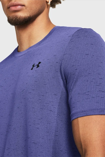 Чоловіча фіолетова футболка Vanish Seamless SS Under Armour S 1382801-561 - изображение 3