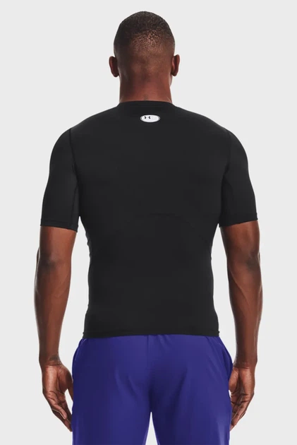 Чоловіча чорна футболка UA HG Armour Comp SS-BLK Under Armour S 1361518-001 - Фото 3 Чоловіча чорна футболка UA HG Armour Comp SS-BLK Under Armour S 1361518-001 - изображение 3