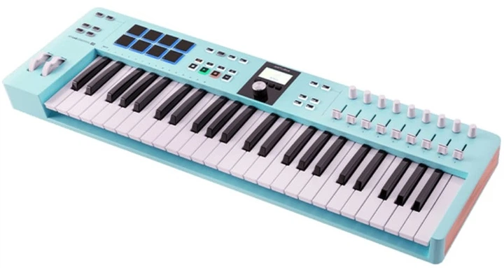 MIDI-клавіатура Arturia KeyLab Essential 49 Mk3 Aquamarine - зображення 4