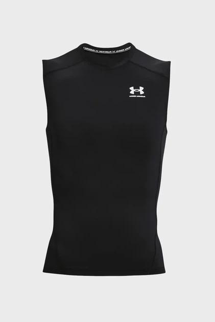 Чоловіча чорна майка UA HG Armour Comp SL Under Armour L 1361522-001 - Фото 5 Чоловіча чорна майка UA HG Armour Comp SL Under Armour L 1361522-001 - изображение 5