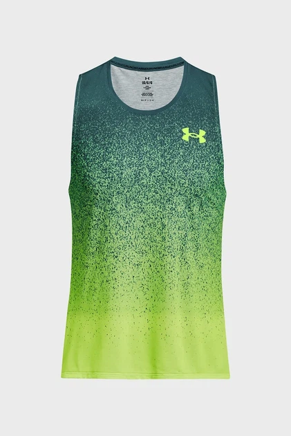 Чоловіча зелена майка UA RUSH CICADA SINGLET Under Armour S 1377314-722 - изображение 5