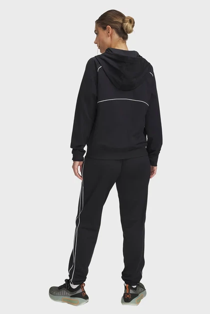Жіночий чорний спортивний костюм (худі, штани) UA Rival Tricot Tracksuit HD Under Armour XXL 6001966-001 - изображение 3