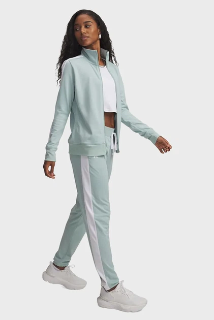 Жіночий м'ятний спортивний костюми (кофта, штани) Tricot Tracksuit Under Armour LG 1365147-477 - Фото 1 Жіночий м'ятний спортивний костюми (кофта, штани) Tricot Tracksuit Under Armour LG 1365147-477 - зображення 1