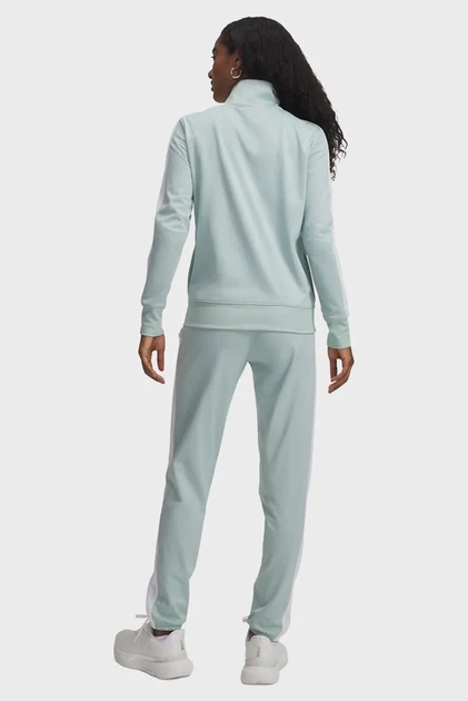 Жіночий м'ятний спортивний костюми (кофта, штани) Tricot Tracksuit Under Armour LG 1365147-477 - Фото 2 Жіночий м'ятний спортивний костюми (кофта, штани) Tricot Tracksuit Under Armour LG 1365147-477 - зображення 2