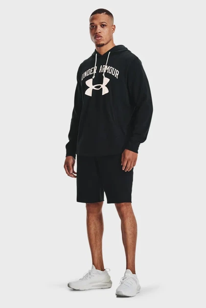 Чоловічі чорні шорти UA RIVAL TERRY SHORT Under Armour S 1361631-001 - изображение 2