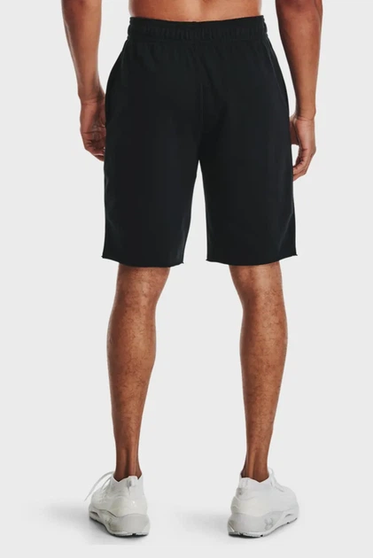 Чоловічі чорні шорти UA RIVAL TERRY SHORT Under Armour S 1361631-001 - изображение 3