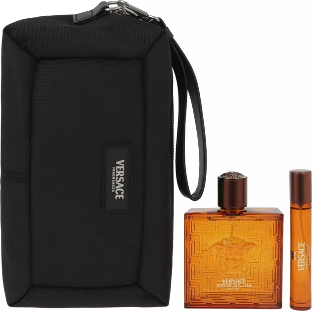 Zestaw męski Versace Eros Najim Perfumy 100 ml + Miniaturka Perfumy 10 ml + Etui (8011003903191) - obraz 2