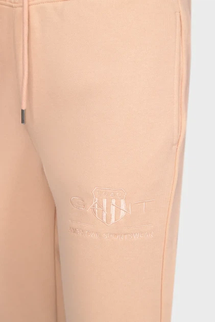 Жіночі персикові спортивні штани TONAL ARCHIVE SHIELD Gant S 4200709 - Фото 4 Жіночі персикові спортивні штани TONAL ARCHIVE SHIELD Gant S 4200709 - зображення 4