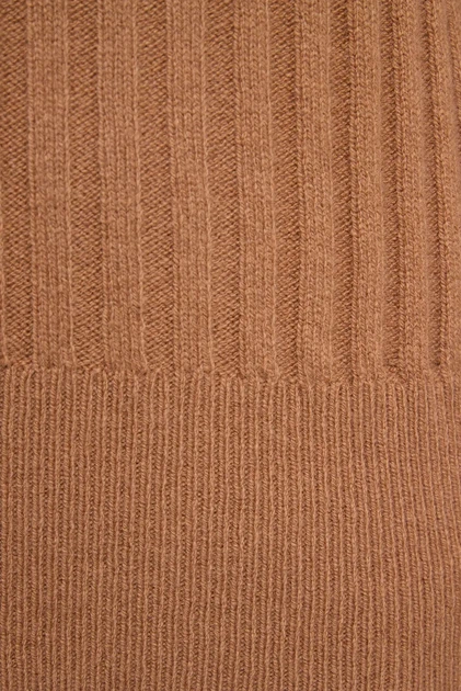 Жіночий коричневий вовняний гольф RIBBED TURTLENECK Gant L 4805397 - изображение 3