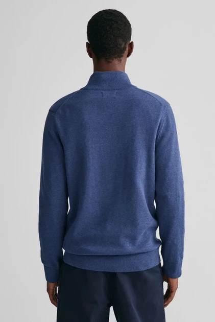 Чоловічий синій кардиган CASUAL COTTON ZIP Gant S 8030164 - изображение 3
