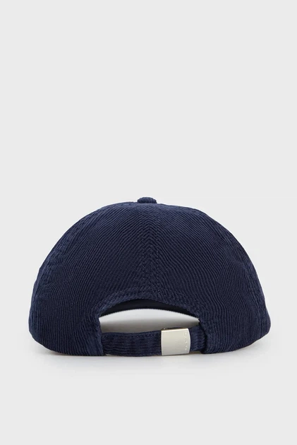 Чоловіча темно-синя вельветова кепка LOGO WASHED CORD CAP Gant OS 9900248 - Фото 3 Чоловіча темно-синя вельветова кепка LOGO WASHED CORD CAP Gant OS 9900248 - изображение 3