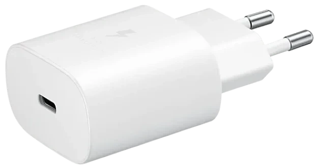Комплект зарядки для Samsung 25W USB-C + Кабель Type-C to Type-C (White) - Фото 4 Комплект зарядки для Samsung 25W USB-C + Кабель Type-C to Type-C (White) - зображення 4