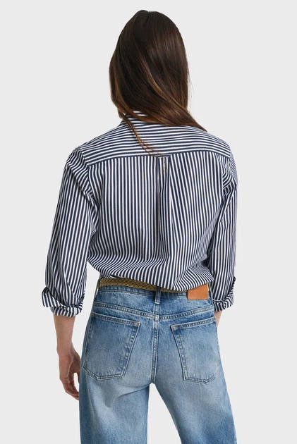Жіноча сорочка у смужку REG CLASSIC POPLIN STRIPED Gant 34 4300214 - зображення 3