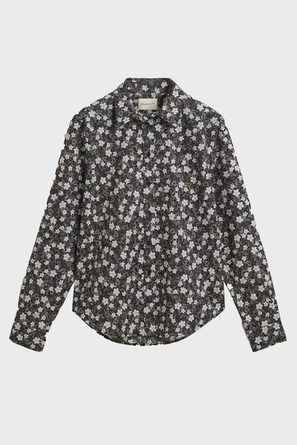 Жіноча сорочка з візерунком REG FLORAL PRINT CTN VOILE Gant 32 4300526 - Фото 7 Жіноча сорочка з візерунком REG FLORAL PRINT CTN VOILE Gant 32 4300526 - изображение 7