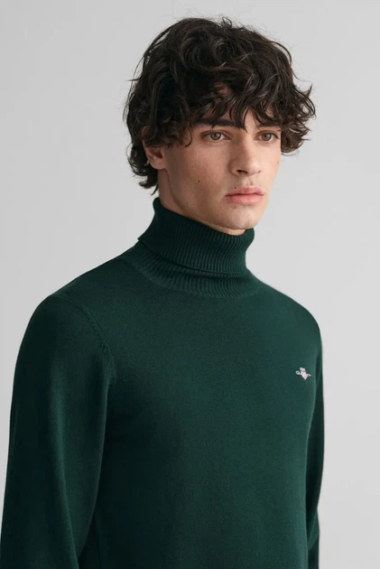 Чоловічий зелений гольф ROLLNECK Gant XXL 8060070 - изображение 4
