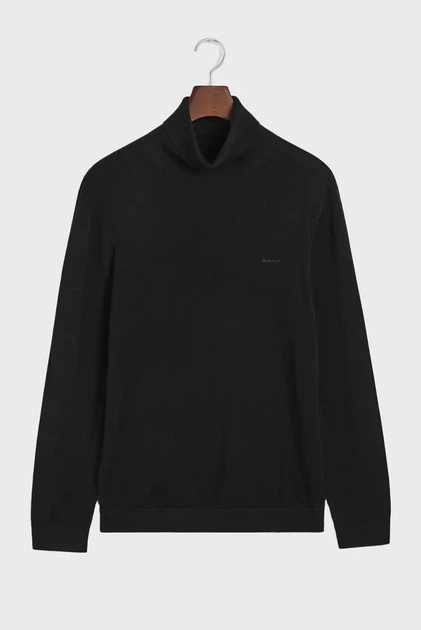 Чоловічий чорний вовняний гольф EXTRAFINE MERINO WOOL TURTLENECK Gant XXL 8050207 - Фото 5 Чоловічий чорний вовняний гольф EXTRAFINE MERINO WOOL TURTLENECK Gant XXL 8050207 - изображение 5