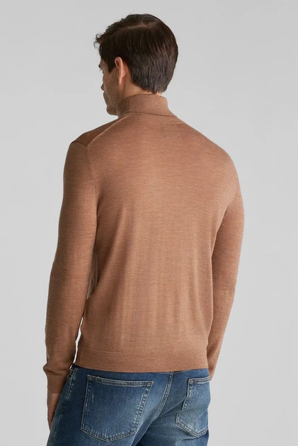 Чоловічий коричневий вовняний гольф EXTRAFINE MERINO WOOL TURTLENECK Gant XXXL 8050207 - изображение 3